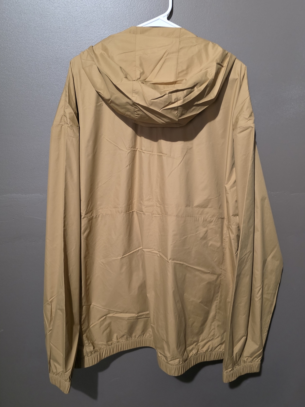 all in motion Men's Hooded Windbreaker Jacket - Tan - Picture 2 of 10